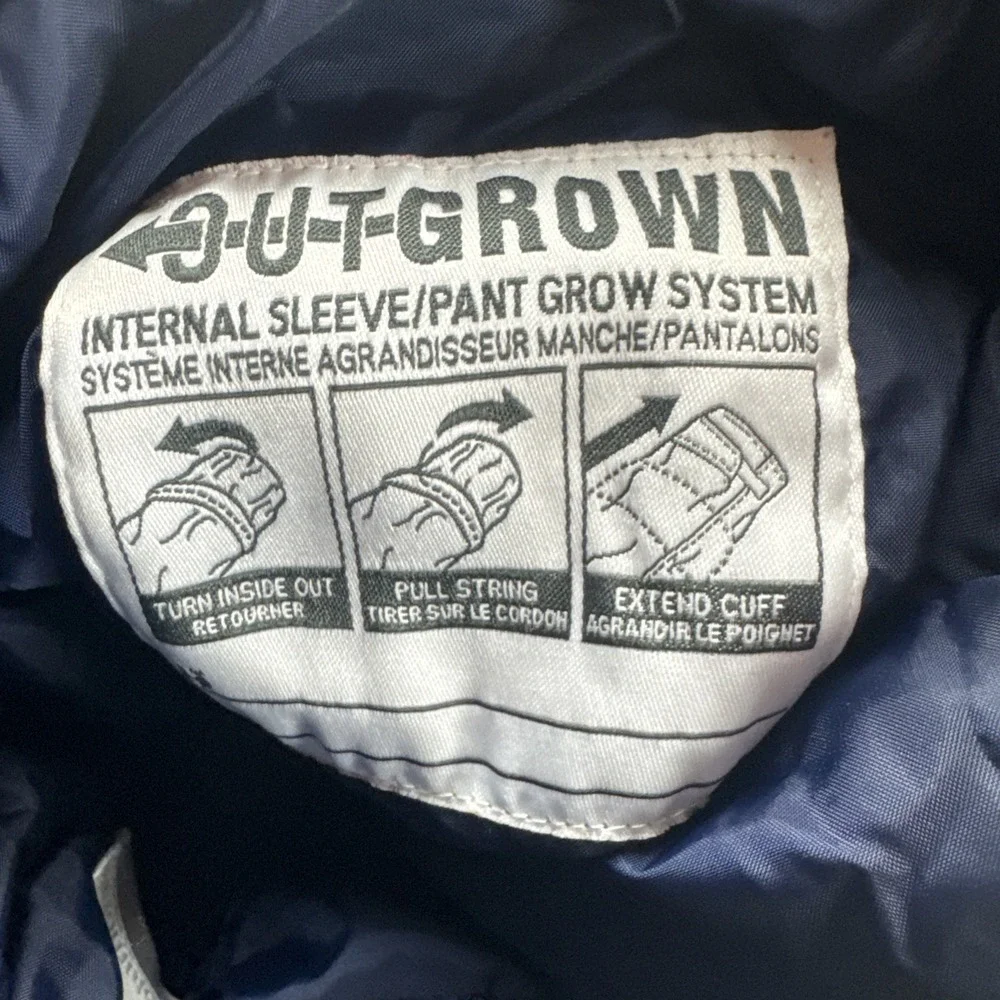Columbia Omni Tech Overalls Kids XS 6-7 Outgrow Blue Winter Coveralls Bibs Snow